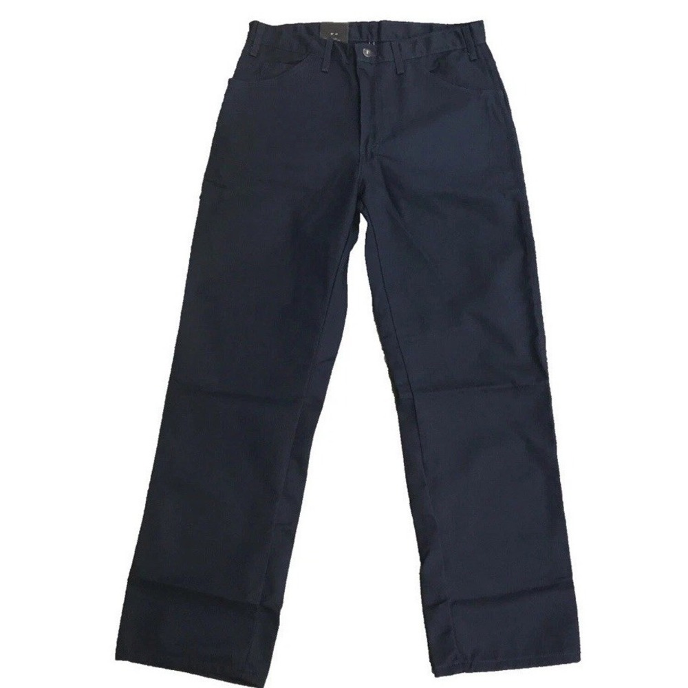 NWT DICKIES Men 32" x 34" Twill 6-Pocket Regular Fit Navy Blue Work Pants Jeans